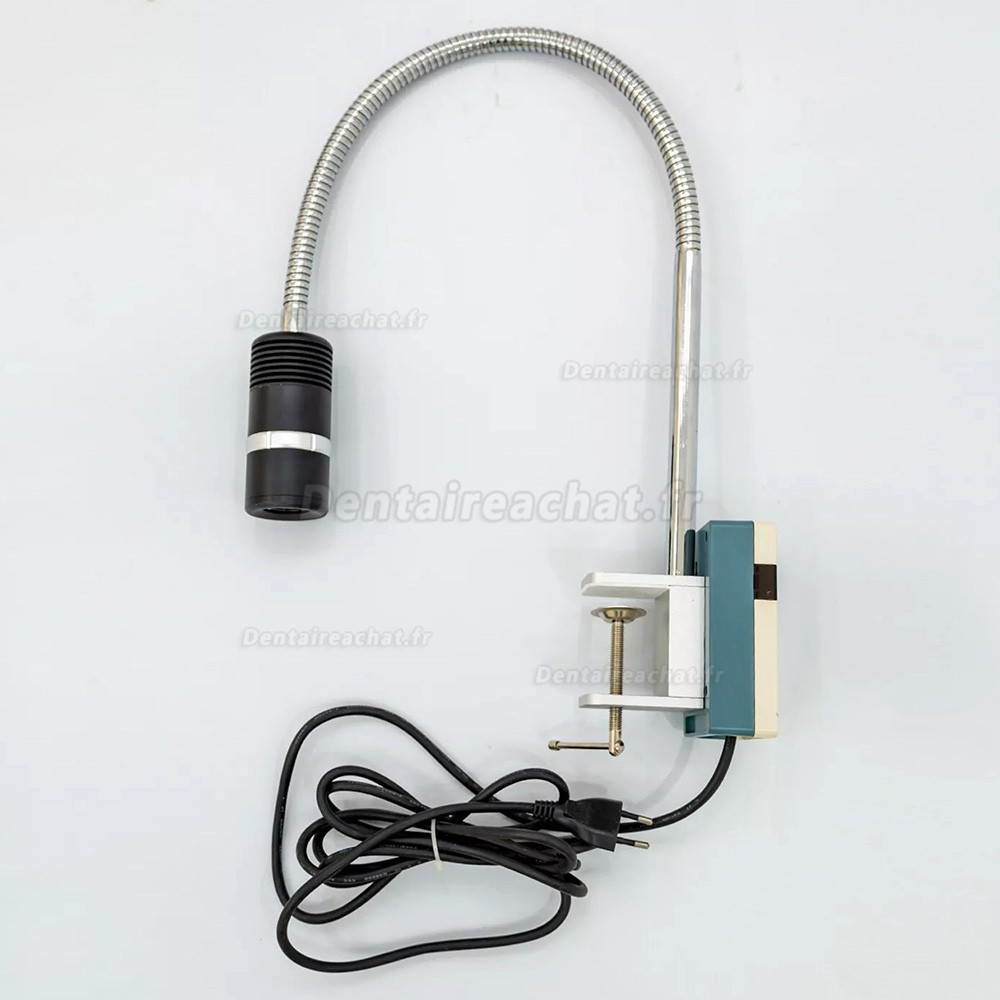 Lampe d'examen dentaire à LED à pince Micare JD1200J 12 W (à fixer sur le bureau)